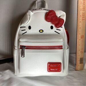 Loungefly White and Red Hello Kitty Backpack Brand New